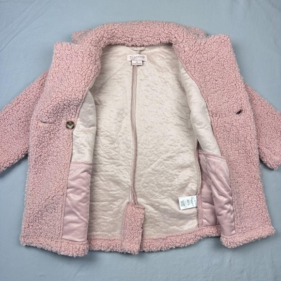 Biscotti Collezioni Kids Coat‎ Girls 6 Pink Sherpa Teddy Fleece Jacket New Gift - Picture 10 of 12